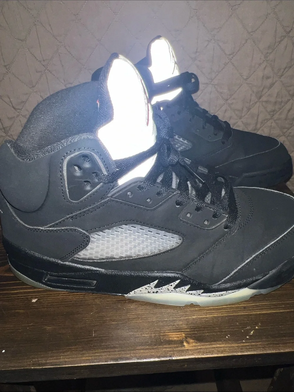 Air Jordan 5 Retro OG 'Black Metallic' (2016), featuring style code 845035-0